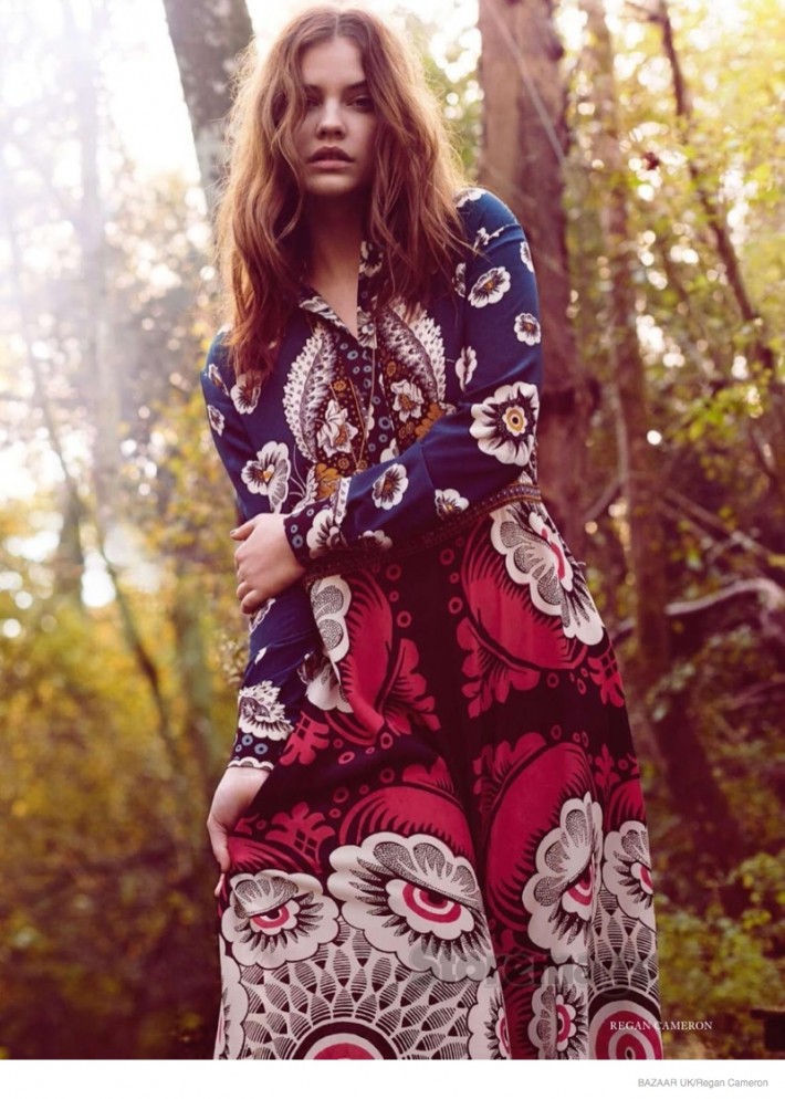 Barbara Palvin Wears 1970s, Hippy Inspired Fashion for Bazaar UK Shoot ...