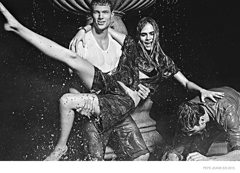 Cara Delevingne Wears Fun, Denim Style in Pepe Jeans Spring ’15 Ads