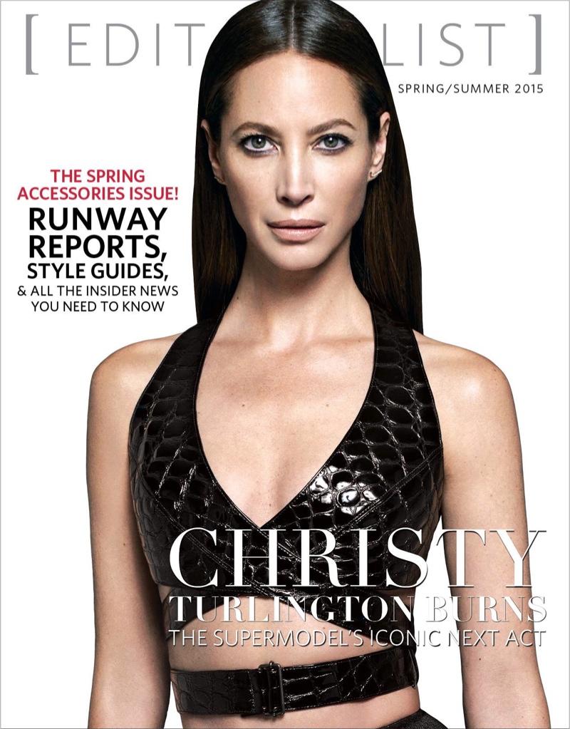 Christy Turlington Wears Sexy Bra Top on Editorialist Cover