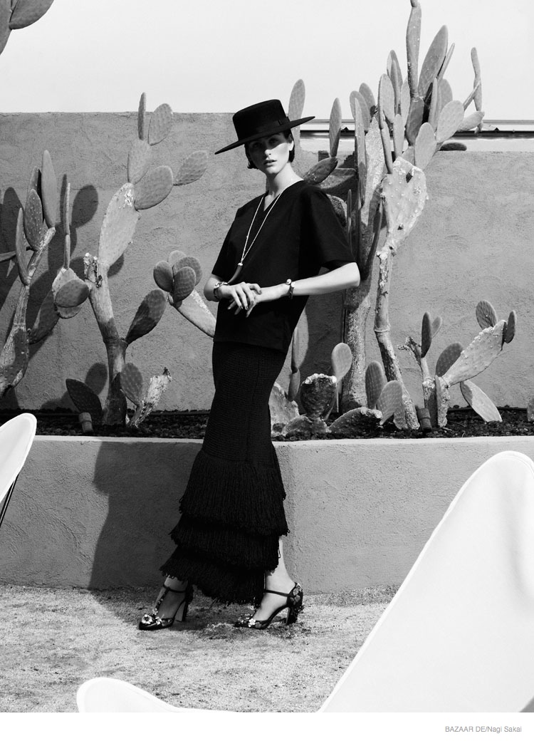 Chic Desert Style: Athena Wilson by Nagi Sakai for Bazaar 