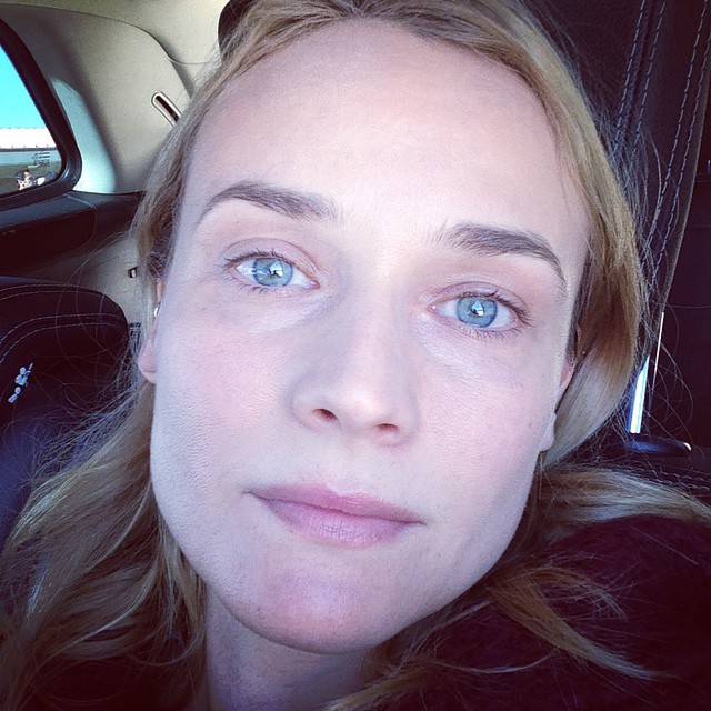 Diane Kruger Posts No Makeup Selfie, Looks Perfect