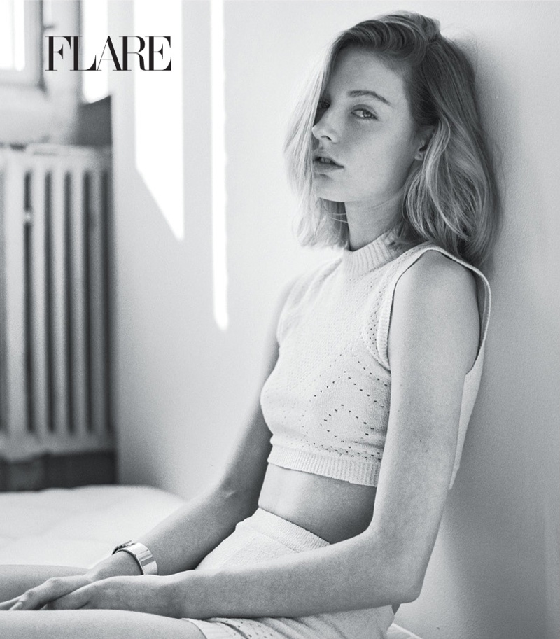 Flare Features Models With No Makeup or Photoshop in March Issue