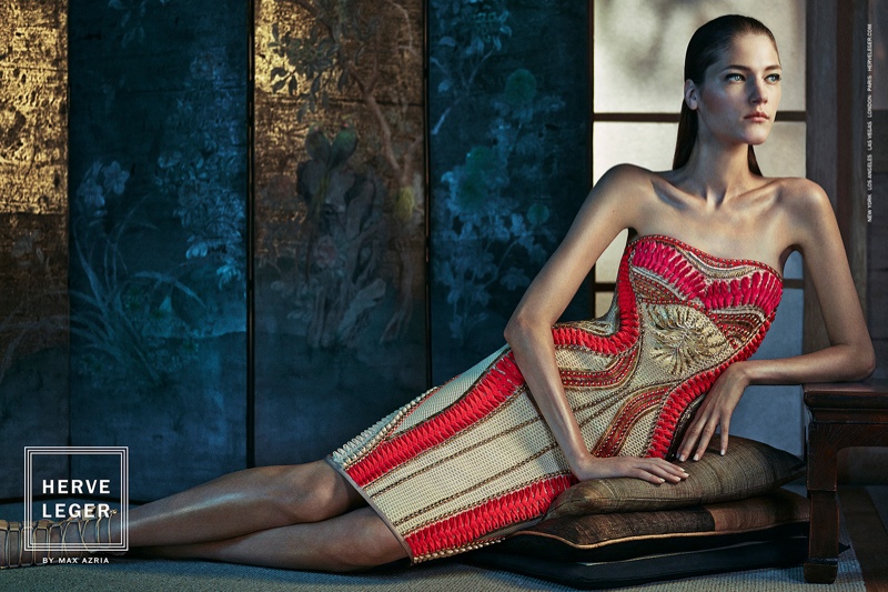 Herve Leger by Max Azria Showcases Bandage Dresses in Spring '15 Ads