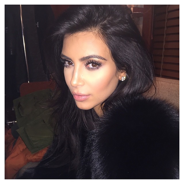 BEFORE: Kim Kardashian with longer tresses