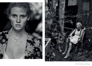 Lara Stone Lives the Simple Life in Interview Shoot by Peter Lindbergh