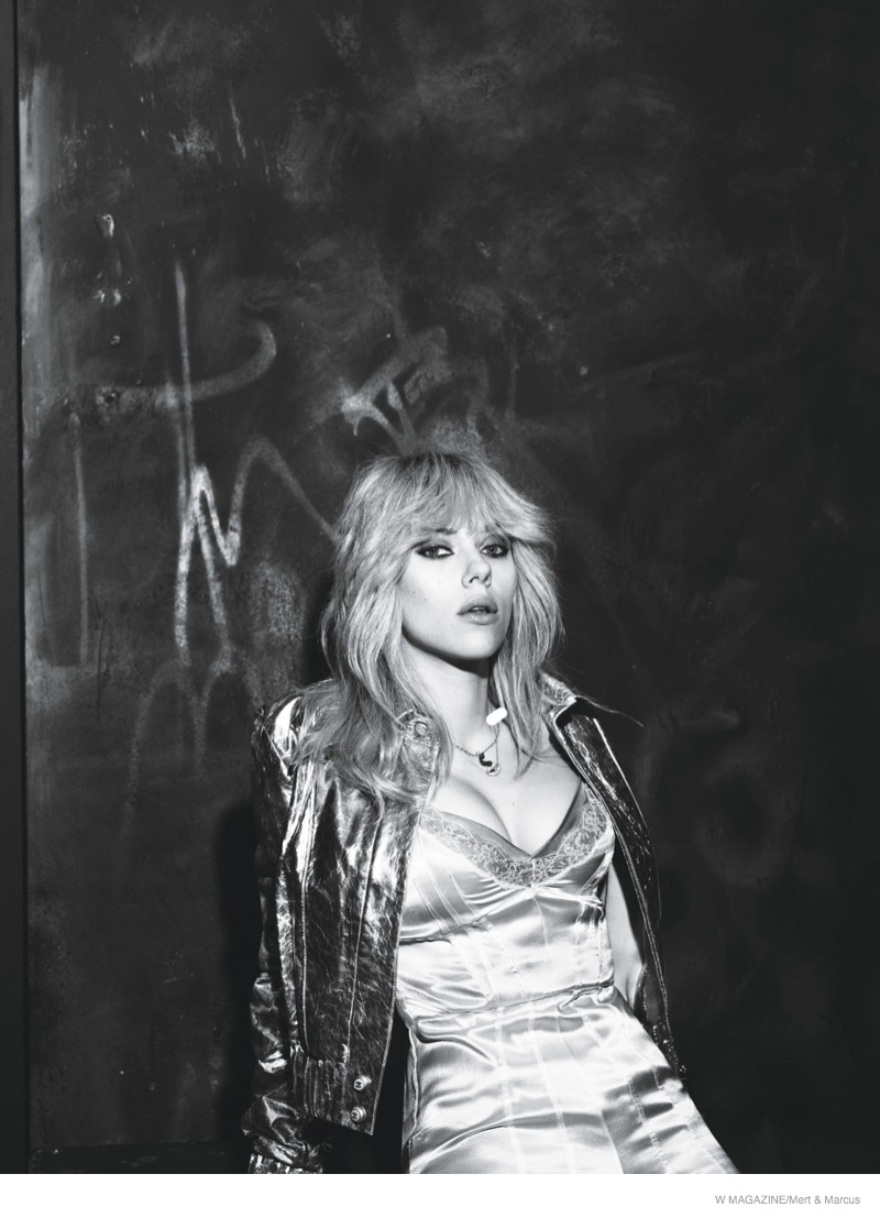 Scarlett Johansson Channels Blondie for W Magazine & Talks 