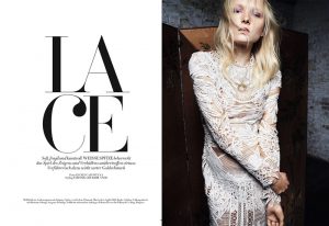 Maja Salamon Models Sexy Lace for Bazaar Germany by Gianluca Fontana Maja Salamon Models Sexy Lace for Bazaar Germany by Gianluca Fontana