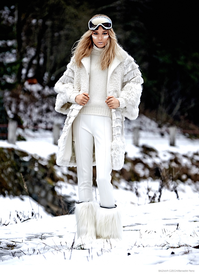 Henrieta M Sports Snow Day Fashion for Bazaar Czech by Benedikt Renc