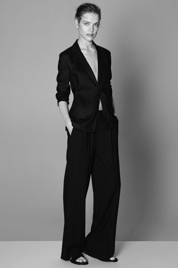 Natalia Vodianova Models Minimal Style for Theory Spring ’15 Ads ...