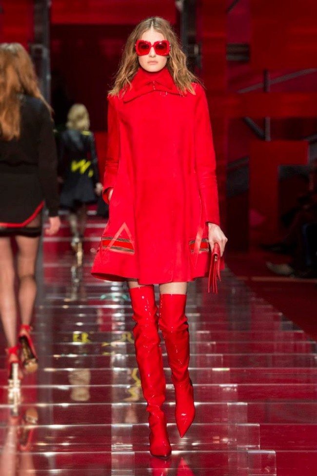A look from Versace's winter 2015 collection