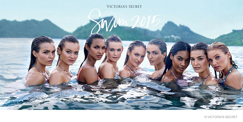 Victoria’s Secret Taps 9 Models for Its Swim 2 2015 Catalogue Cover!