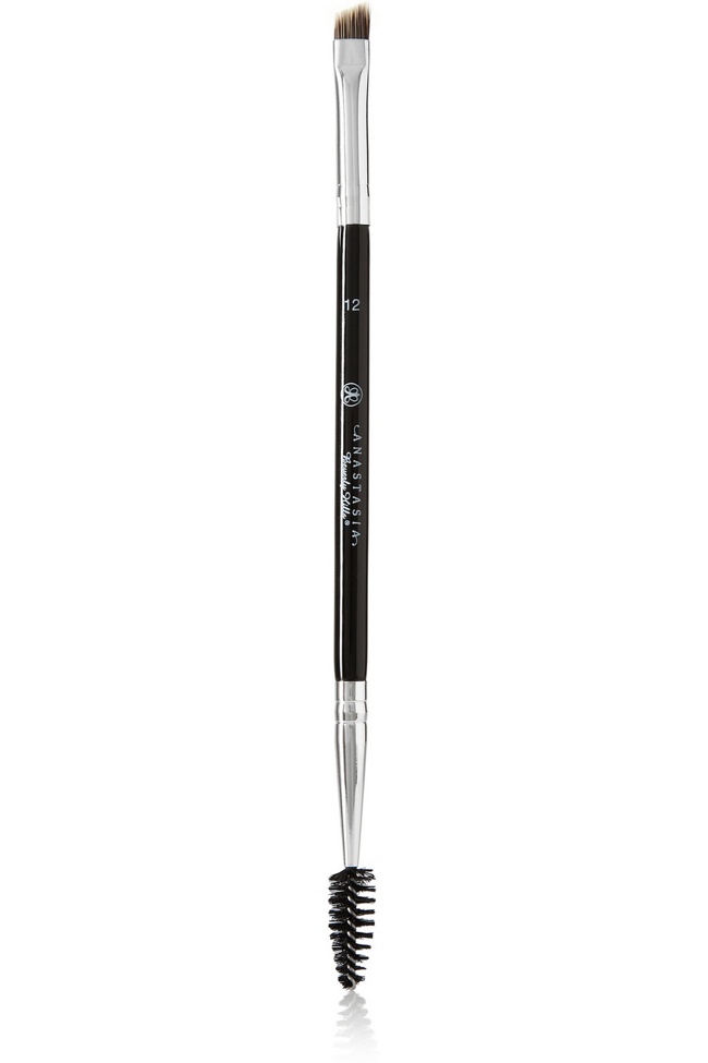 Use Anastasia Beverly Hills' #12 Large Synthetic Duo Brush to style your eyebrows or fill in sparse places.