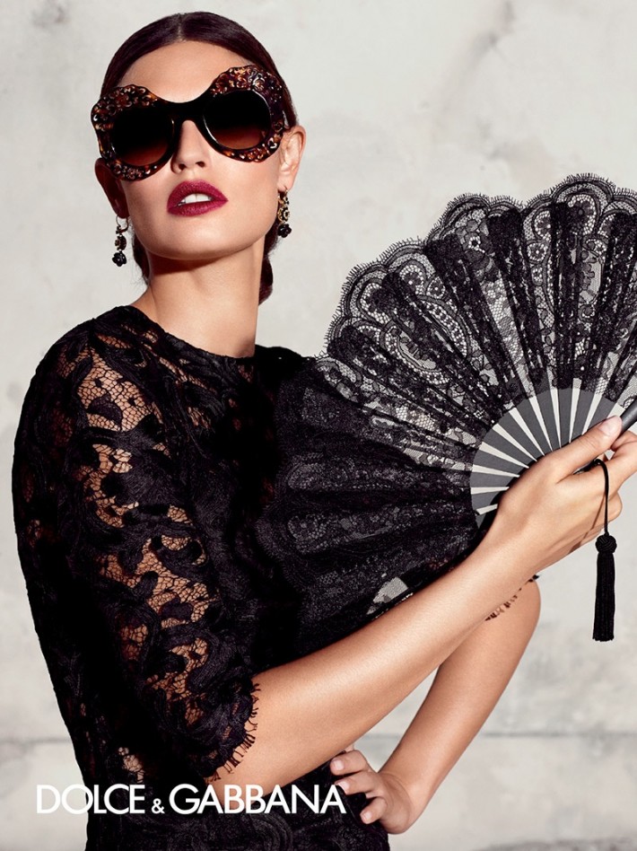 Dolce And Gabbana Spring 2015 Eyewear Ads Spotlight Decorative Styles