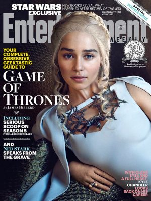 Daenerys (Emilia Clarke) & Arya (Maisie Williams) Cover Entertainment Weekly ‘Game of Thrones’ Issue Daenerys (Emilia Clarke) & Arya (Maisie Williams) Cover Entertainment Weekly ‘Game of Thrones’ Issue