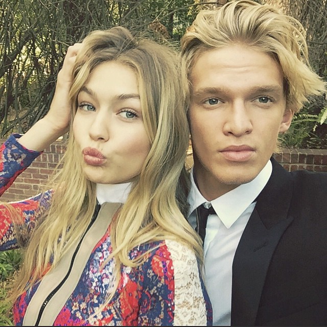 Gigi Hadid and Cody Simpson. Photo via Instagram.