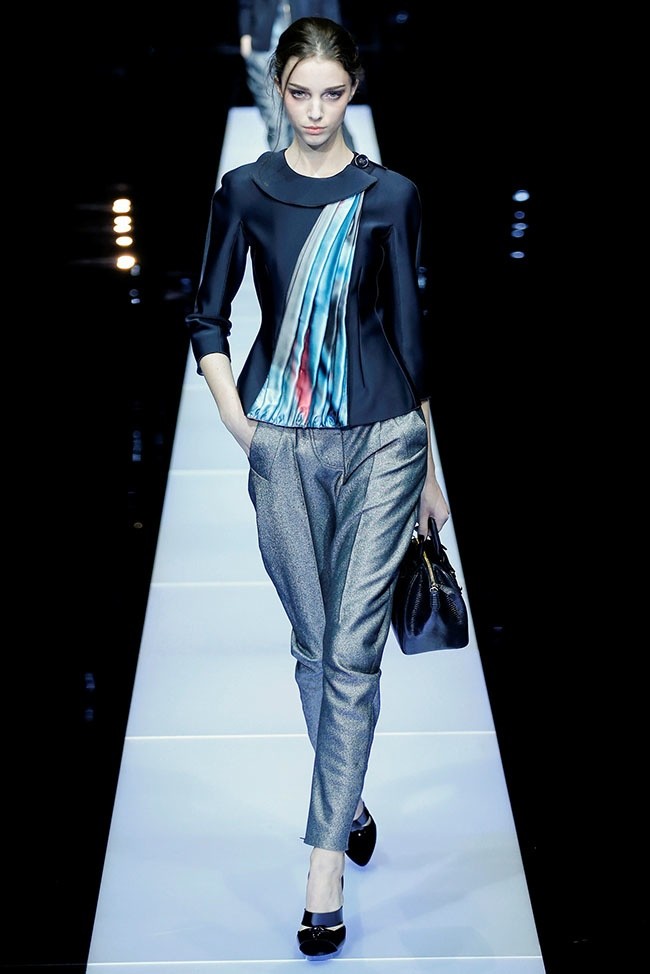 Giorgio Armani Fall 2015: Women Wearing Pants | Fashion Gone Rogue