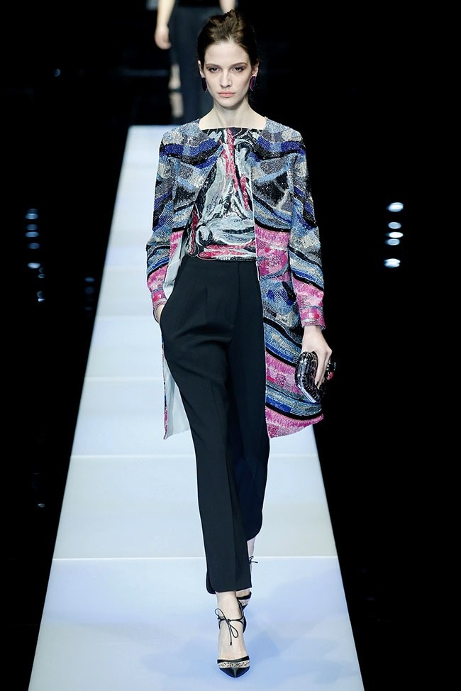 Giorgio Armani Fall 2015: Women Wearing Pants | Fashion Gone Rogue