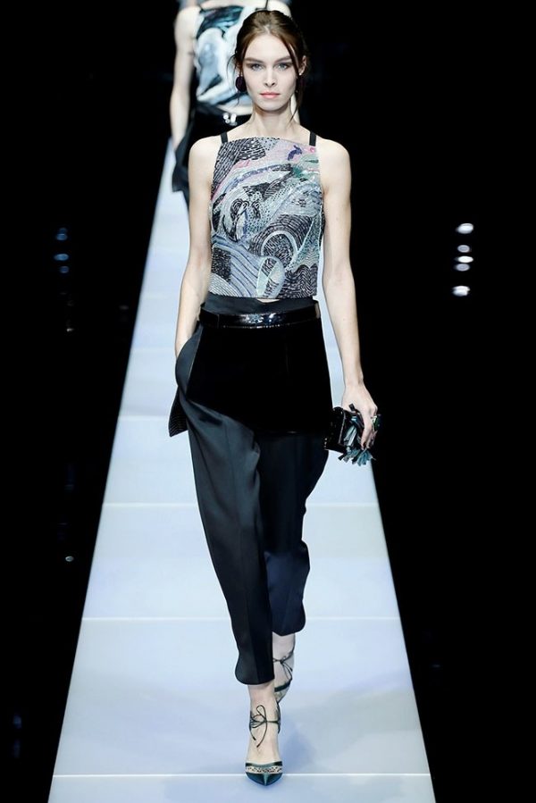Giorgio Armani Fall 2015: Women Wearing Pants – Fashion Gone Rogue
