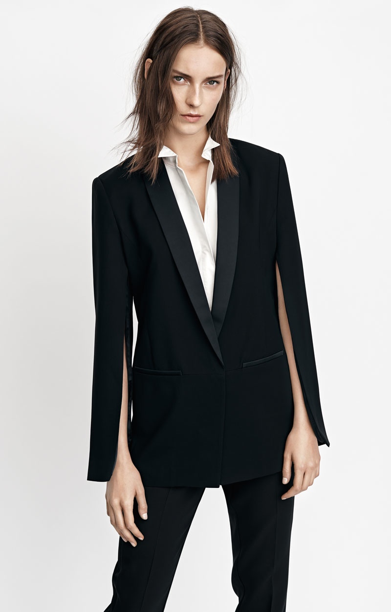 SUIT UP: Who said you need to wear a dress or skirt to a wedding? If you are looking for a nontraditional look then a tailored suit is the way to go. Take a cue from H&M's Conscious line with square shoulders, slim-fit pants and a button-up top. Go for a brogue shoe for a masculine look or pump for feminine style. 