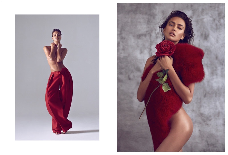 Irina Shayk combines high fashion with her sexy bombshell image in this photo taken by Koray Birand.