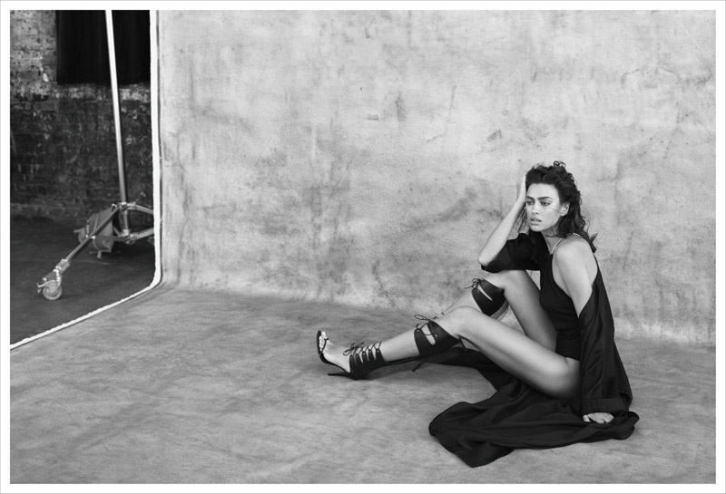 Irina Shayk Strips Down for Sexy Bazaar China Shoot