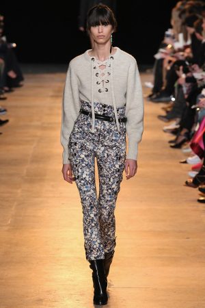 Isabel Marant Pairs High-Waist Looks with Boxy Sweaters for Fall 2015