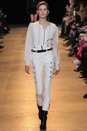 Isabel Marant Pairs High-Waist Looks with Boxy Sweaters for Fall 2015