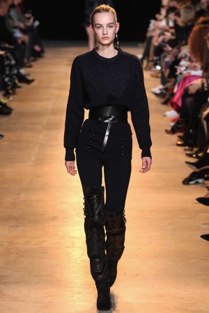 Isabel Marant Pairs High-Waist Looks with Boxy Sweaters for Fall 2015