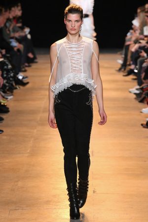 Isabel Marant Pairs High-Waist Looks with Boxy Sweaters for Fall 2015