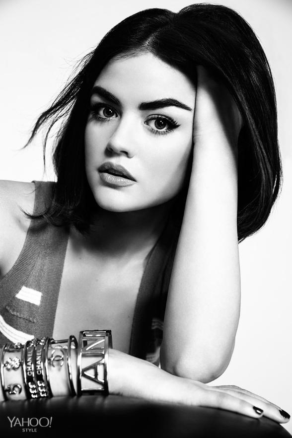 Lucy Hale Flaunts Bob Hairstyle for Yahoo! Style