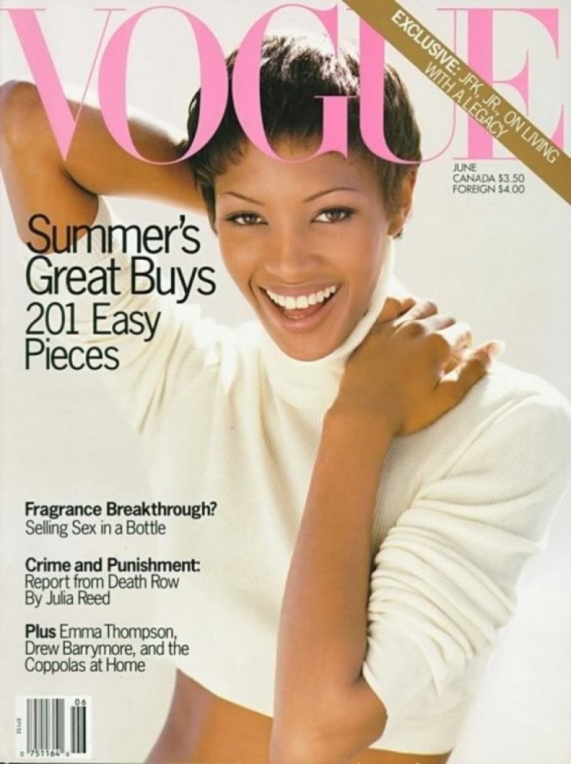 Supermodel Naomi Campbell graced the June 1993 cover of Vogue. 
