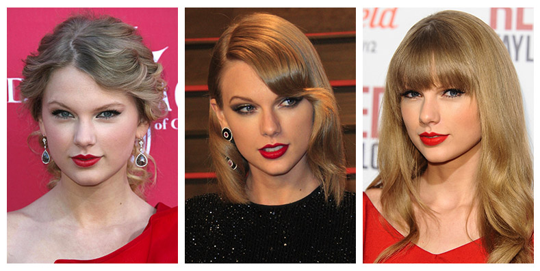 Taylor Swift is quite the fan of red lipstick. Photo: Shutterstock.com