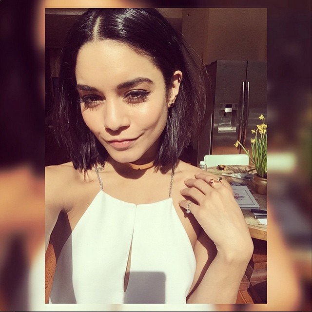 Vanessa Hudgens debuted a bob haircut on Instagram earlier this week. She captioned the image with:  "Who needs a lob when you can have a bb (blunt bob)!!"