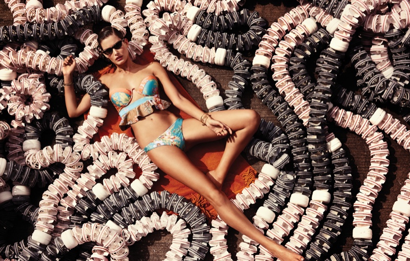The swimwear brand's colorful prints and modern shapes are perfect for the pool or the beach. 