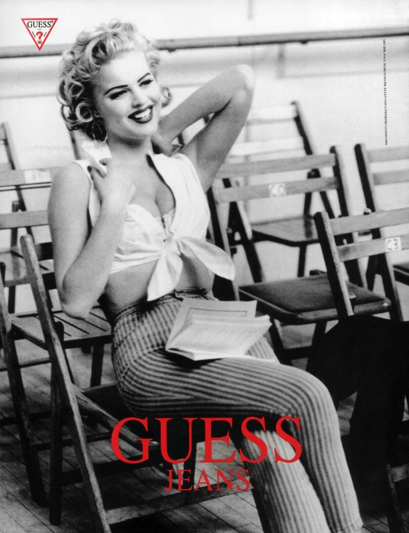 Eva Herzigova was another supermodel of the 90's that appeared in Guess campaigns. The Czech beauty also starred in the iconic 'Hello Boys' Wonderbra ad.