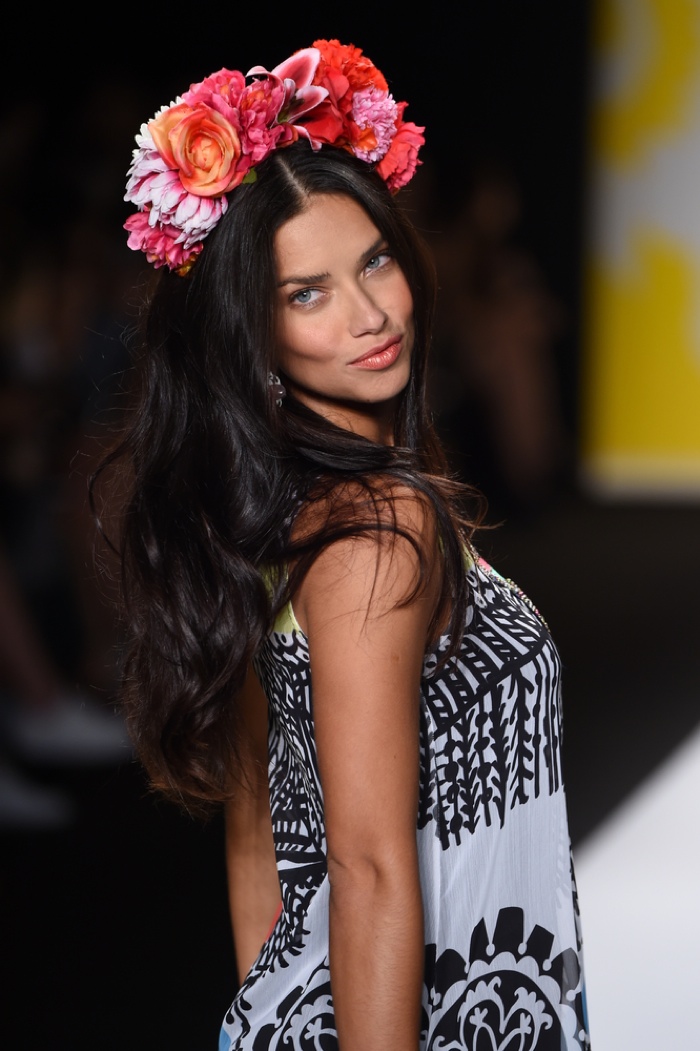 THE FLOWER CROWN: Spring is festival season after all, so why not have some fun with a bohemian-inspired flower crown? You can go bold like Adriana Lima at Desigual, or keep it more minimal with a understated headband. Photo: Fashionstock / Shutterstock.com