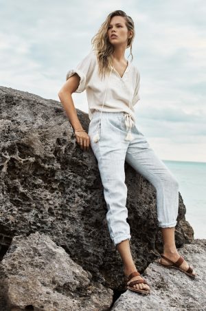 Washed Ashore: Anna Ewers Models Beach Style from Mango