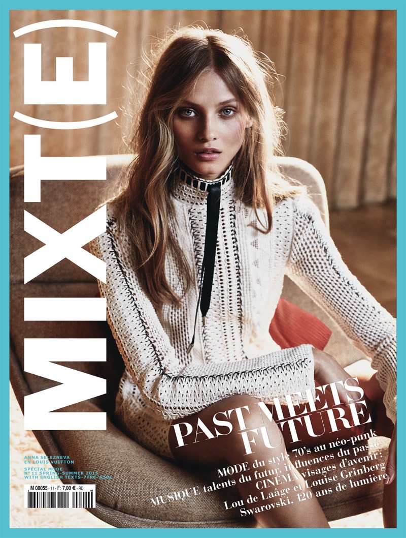 Anna Selezneva graces the spring-summer 2015 cover of Mixt(e) Magazine photographed by Emma Tempest