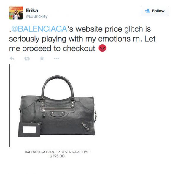 Balenciaga Website Glitch Lists Bags for $200, People Lose Their S—t ...