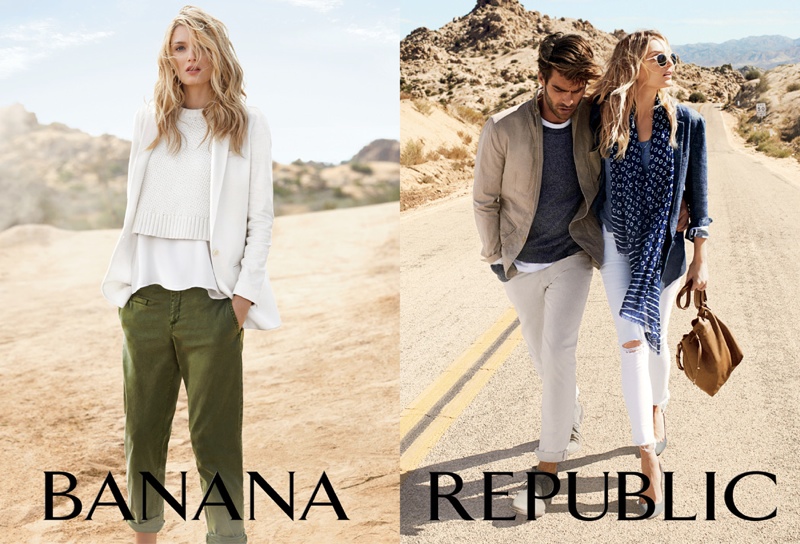Lily Donaldson stars in Banana Republic's spring-summer 2015 campaign