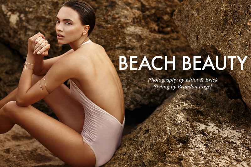 Gia stars in 'Beach Beauty' by Elliot & Erick with styling by Brandon Fogel