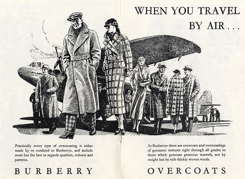 A Burberry ad campaign from 1938