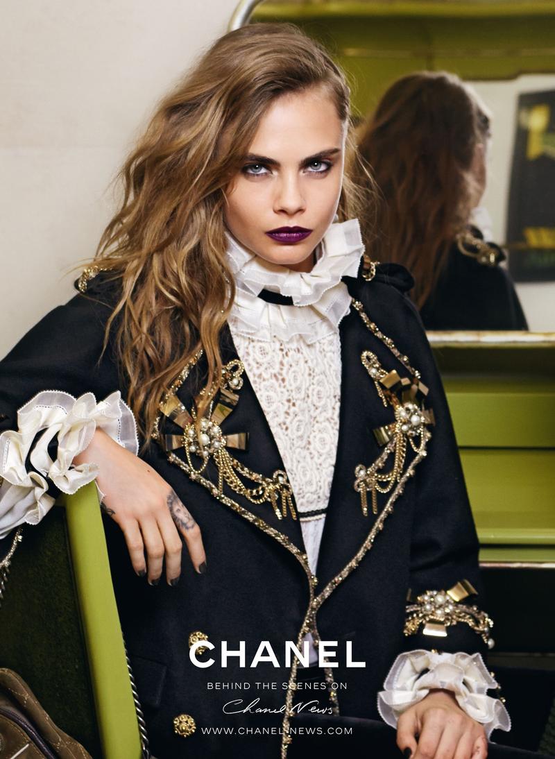 Cara Delevingne stars in Chanel pre-fall 2015 advertisement by Karl Lagerfeld
