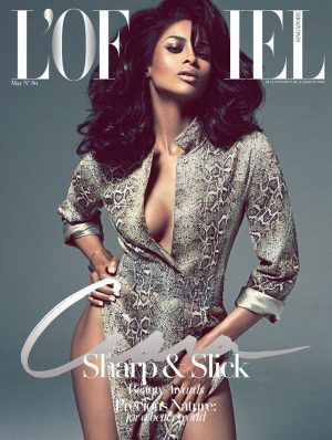 Ciara Flaunts Cleavage on L’Officiel Singapore Cover Ciara Flaunts Cleavage on L’Officiel Singapore Cover