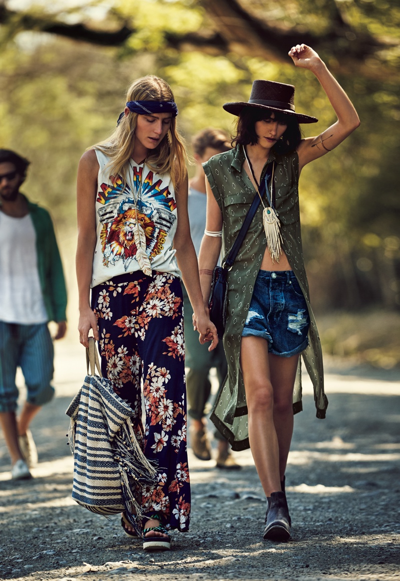 Dree & Langley Fox Hemingway Are Stylish Sisters for Free People ...