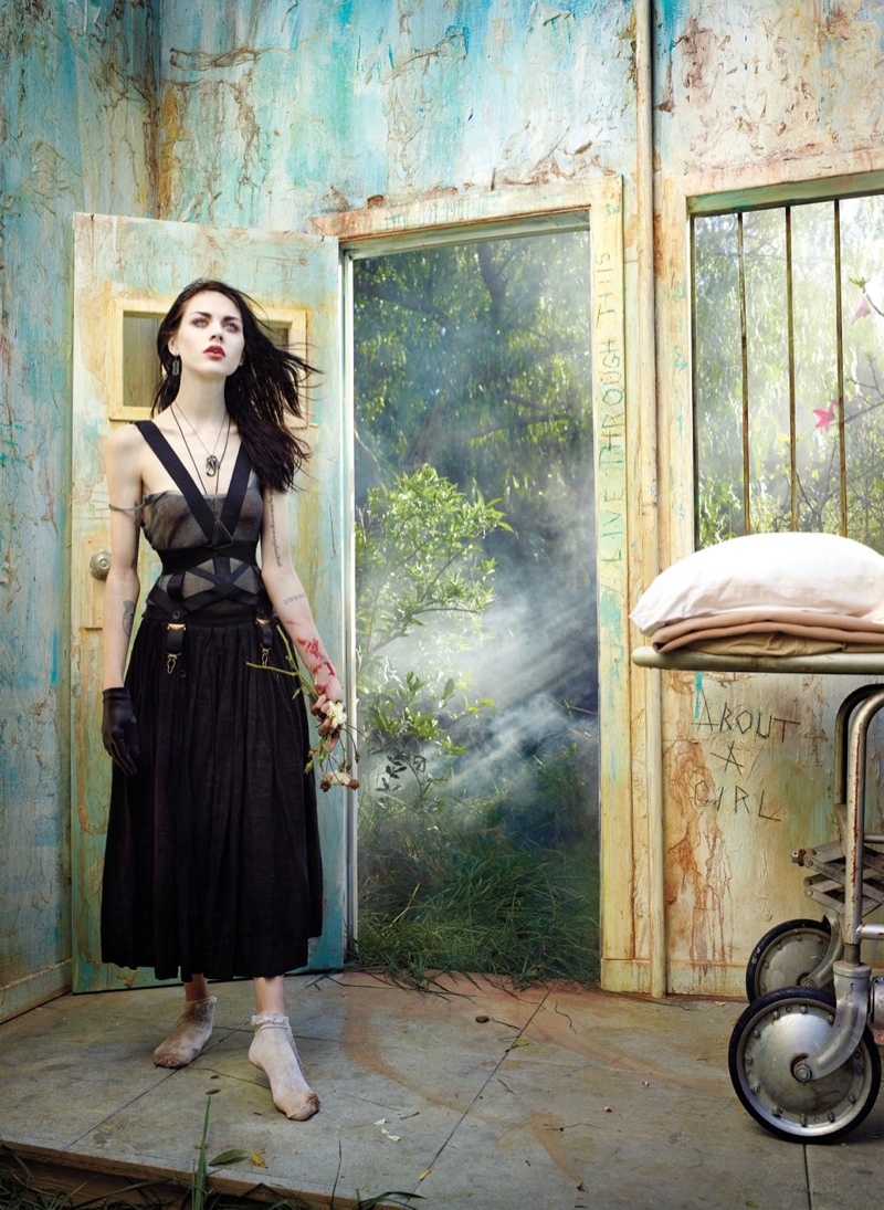 Frances Bean Cobain opens up about her late father and Nirvana front man, Kurt Cobain, in Rolling Stone. Photo: David LaChapelle