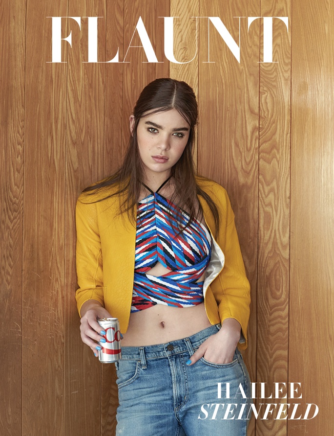 Hailee Steinfeld graces the latest cover of FLAUNT Magazine photographed by Stevie and Mada