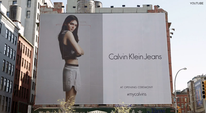 Kendall Jenner's Calvin Klein Jeans Billboard Vandalized in SoHo – Fashion  Gone Rogue