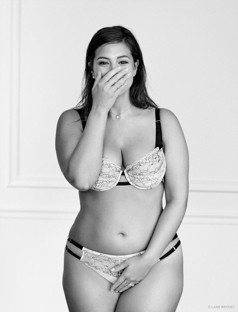 Ashley Graham stars in Lane Bryant's lingerie campaign. 