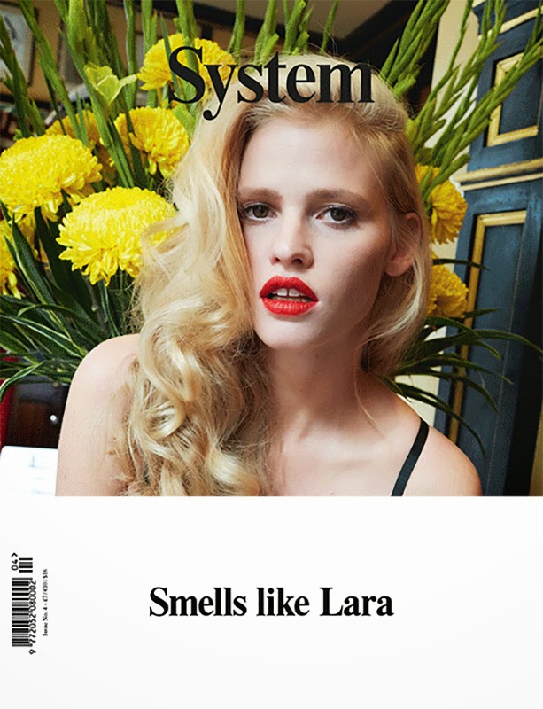 Shortly after giving birth, model Lara Stone went unretouched for her cover story of System magazine. Photo: Juergen Teller